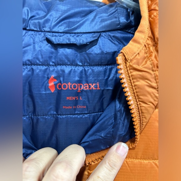 Cotopaxi Men's Large Capa Insulated Hooded Jacket Yellow Orange Mezcal NWT Puff - Picture 7 of 16